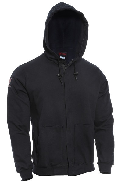 DRIFIRE FR Heavyweight Full Zip Hoodie, Navy Blue - Men's FR Work Wear